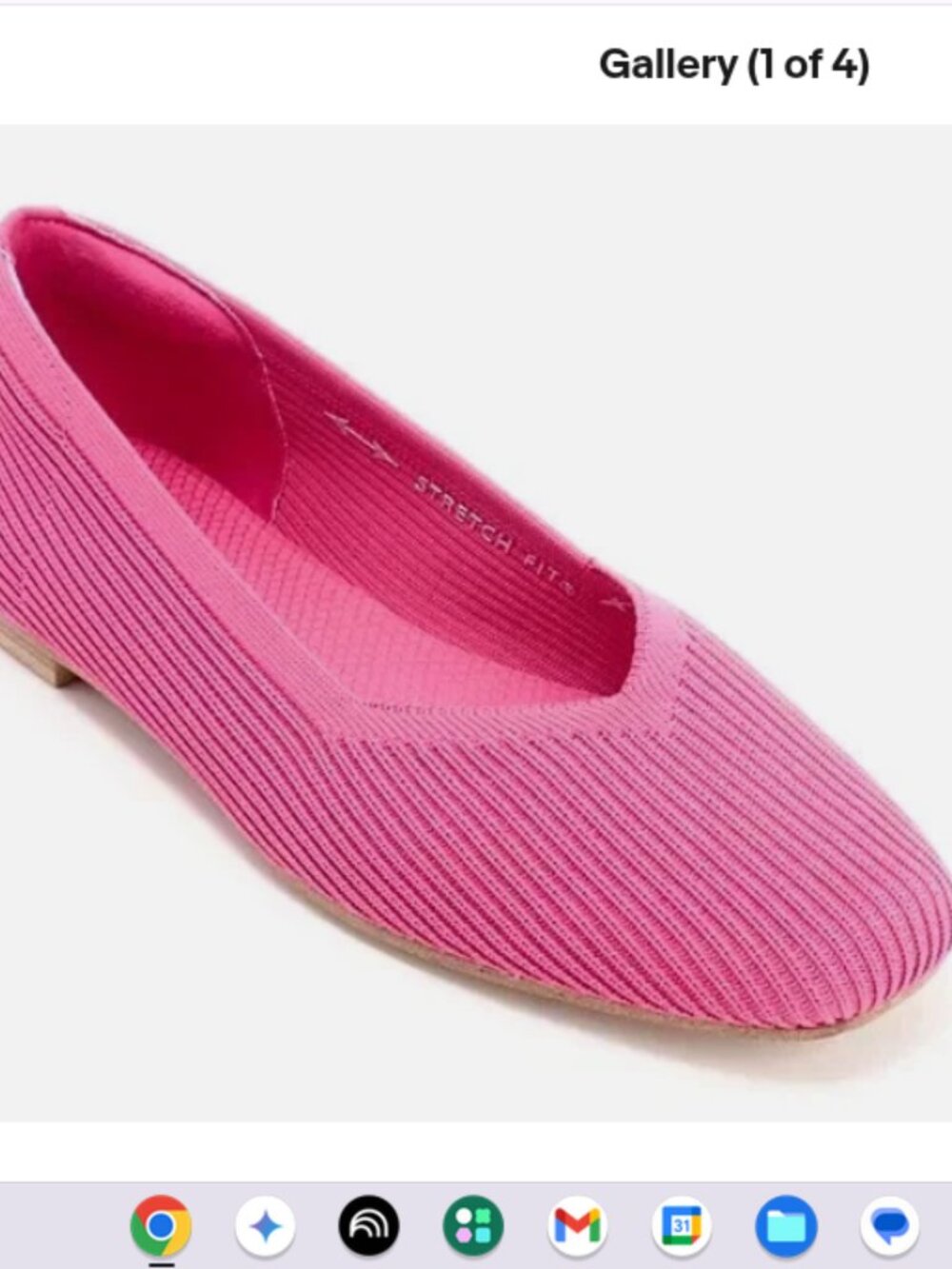 Skechers Cleo Square Washable Knit Flats -Blissful Soul-Hot Pink-11M-NEW-A686137